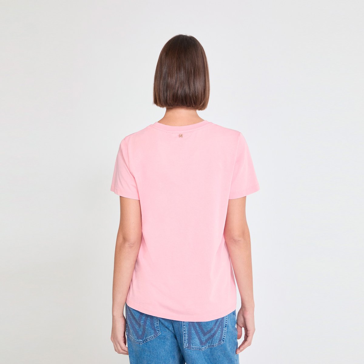 T-shirt manches courtes à imprimé animal rose, LOLA CASADEMUNT