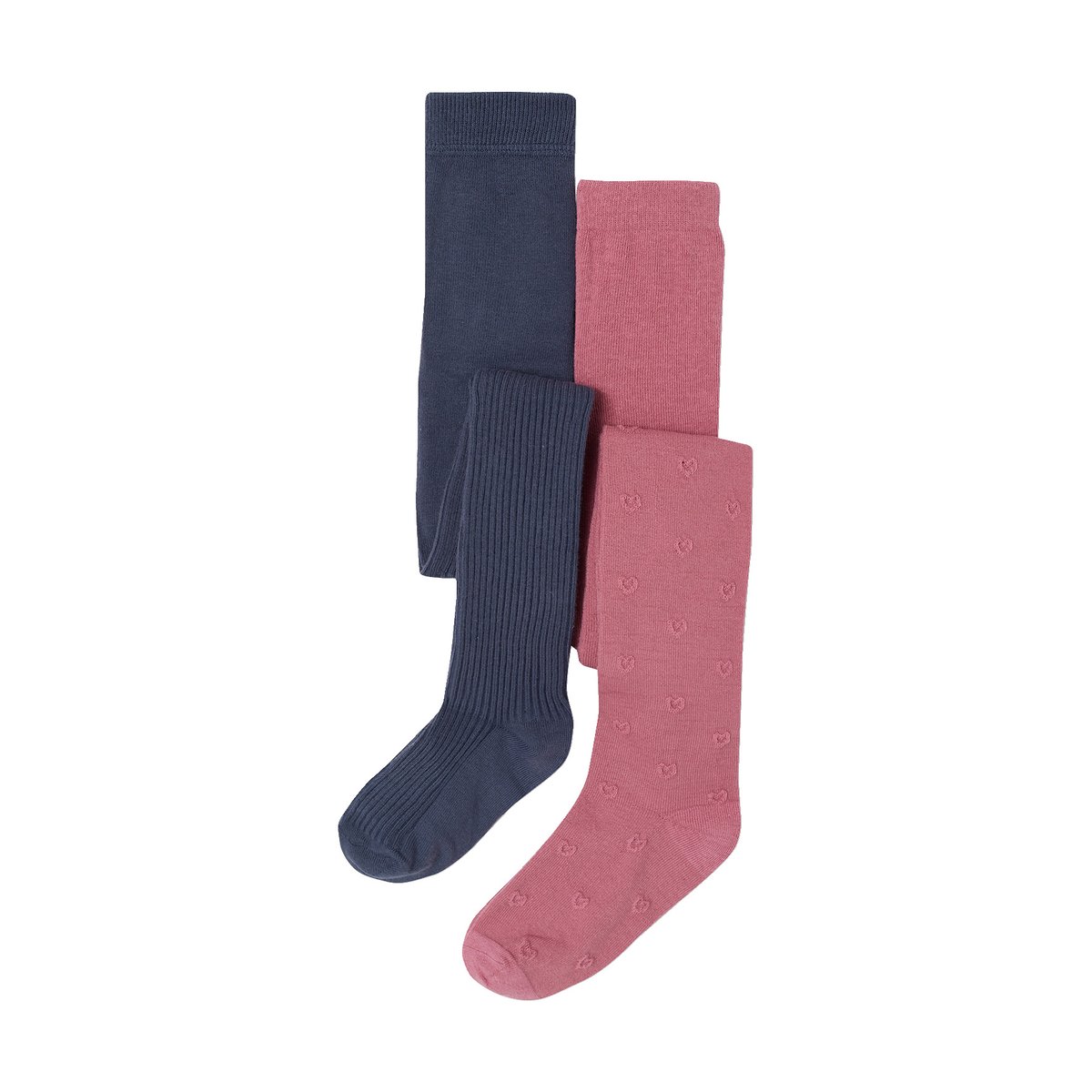 Lot de 2 collants mauve, VERTBAUDET