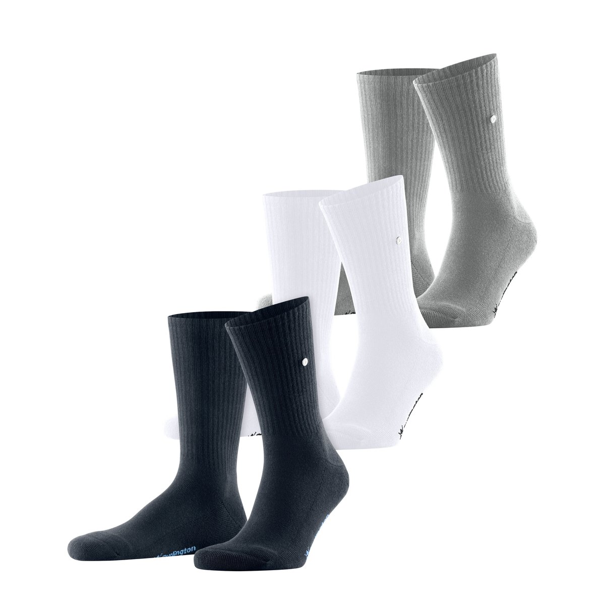 Chaussettes Crew 3-Pack marin, BURLINGTON