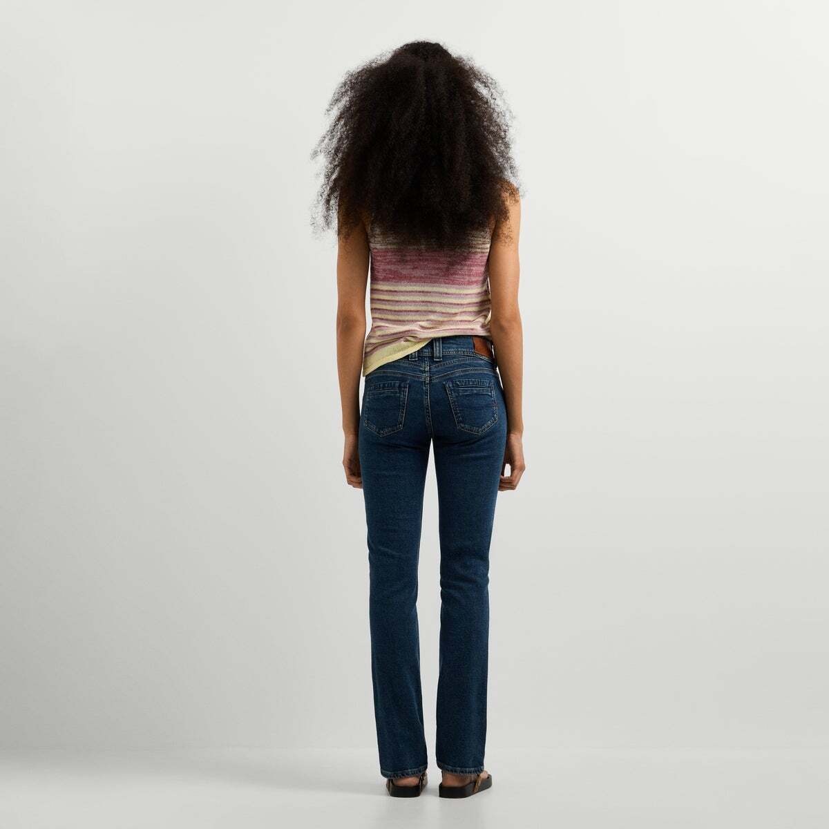 Gen - Jean Coupe Slim, Taille Moyenne teinte foncée délavée, PEPE JEANS