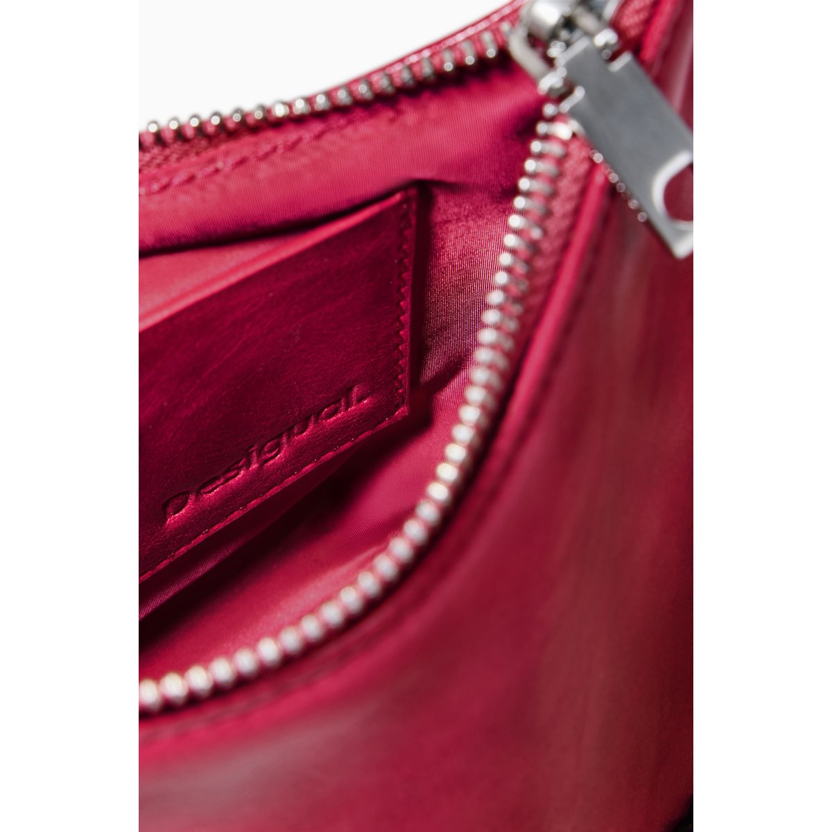Porte-monnaie bandoulière fleur rouge, DESIGUAL