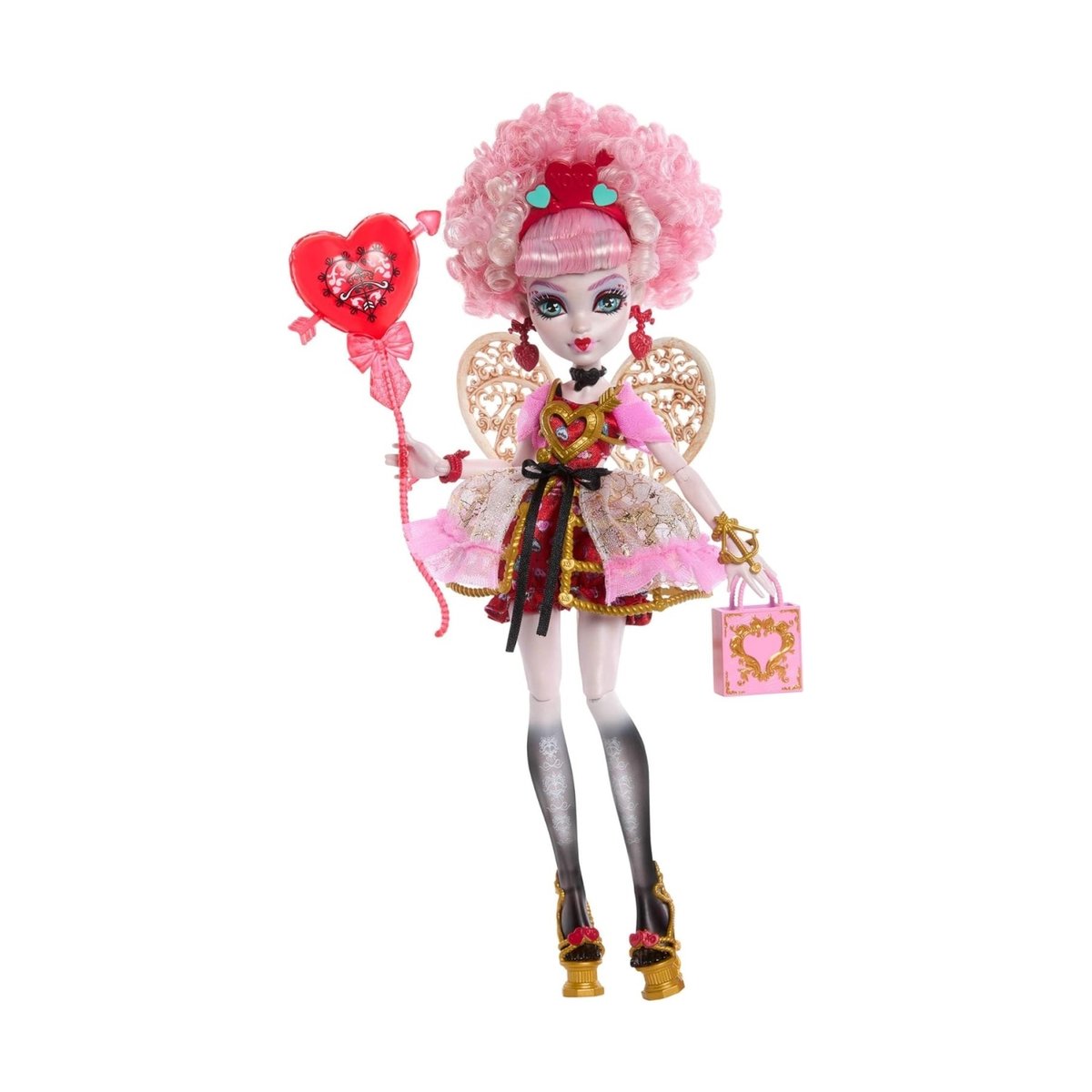 Monster High - Poupée Cupid Asteria monstrueux rose, MATTEL