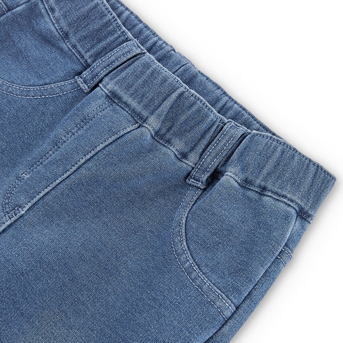 Pantalon fille denim bleu, BOBOLI