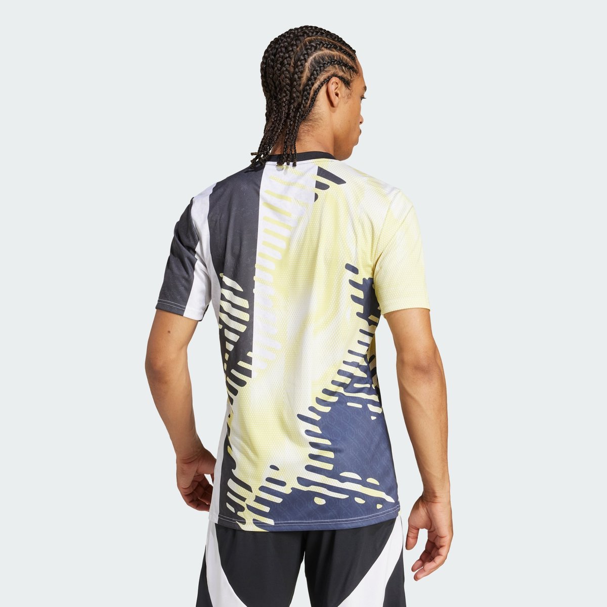 Maillot d'échauffement Juventus 24/25 pure sulfur / black / legend ink, adidas Performance
