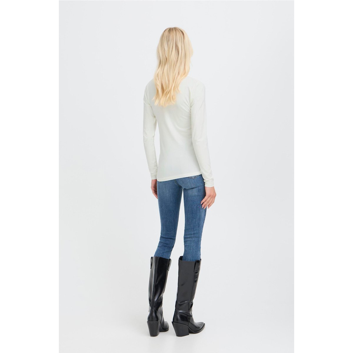 Á manches longues blanc off white, B.YOUNG