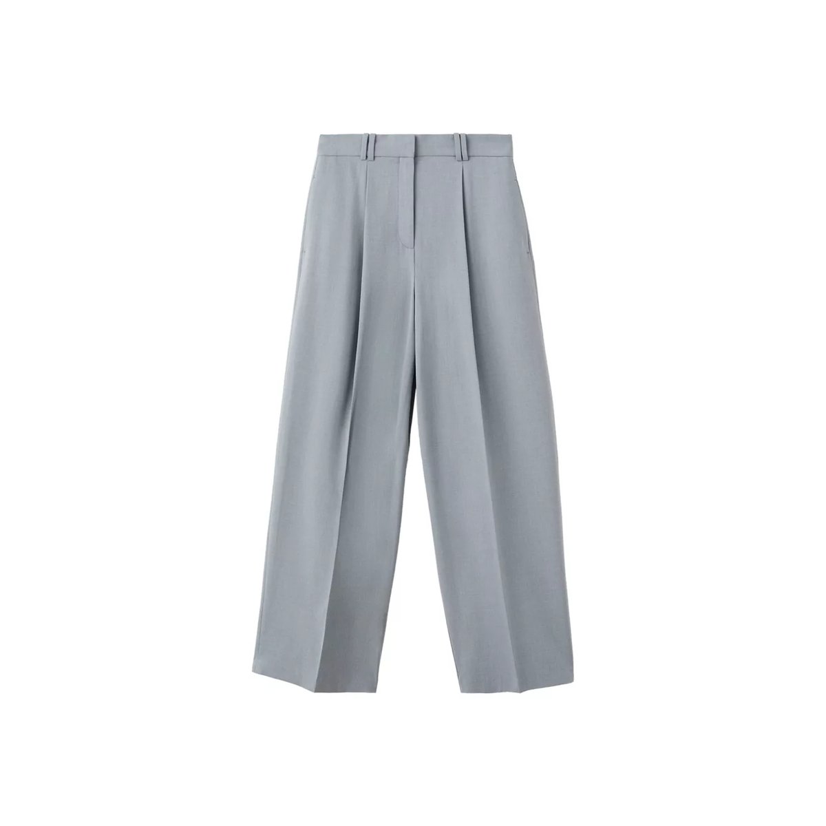 Pantalon droit costume bleu, MANGO