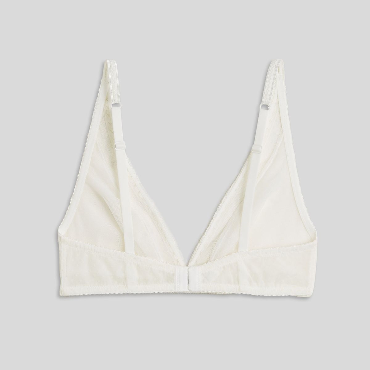 Soutien Gorge Triangle Foulard En Tulle ivoire, MONOPRIX