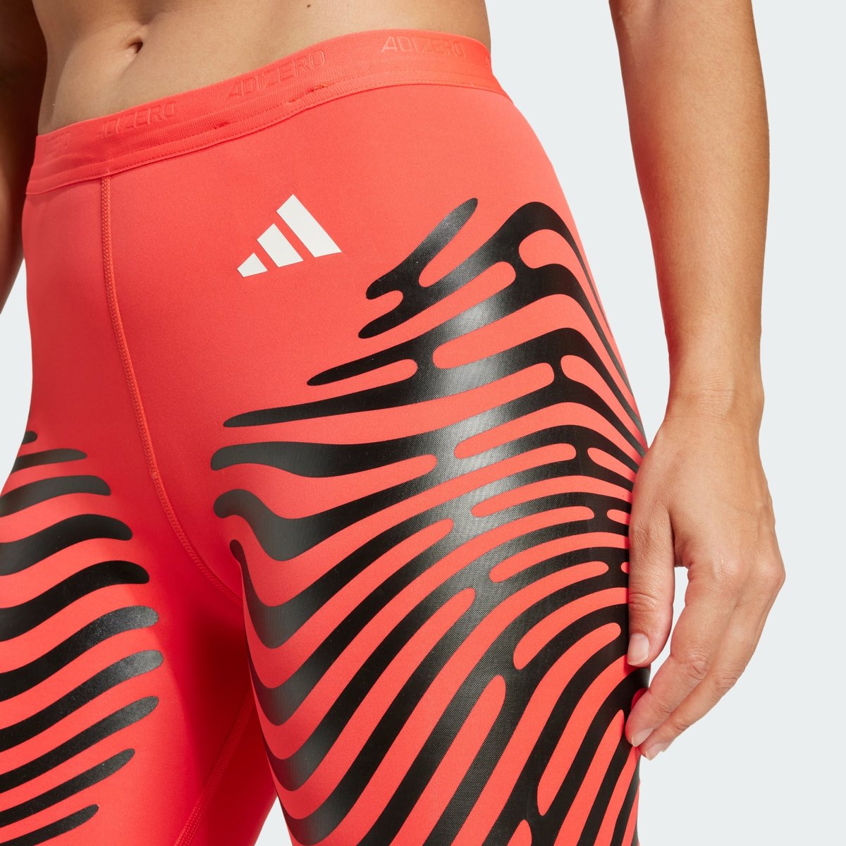 Cuissard De Running Adizero Control semi lucid red / black, adidas Performance