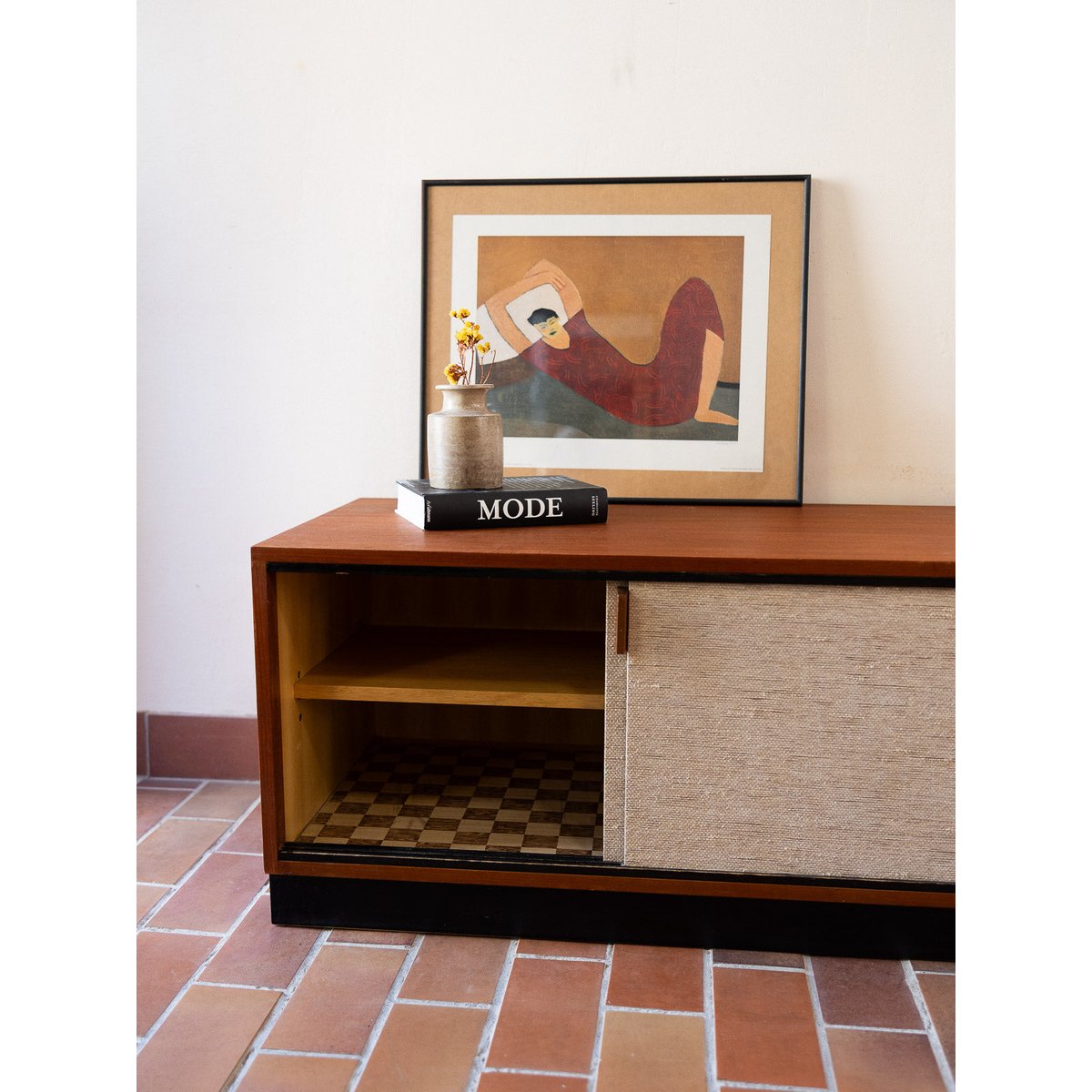 Enfilade multi-matières Margaret N°750 - Bon état bois foncé, DEBONGOUT