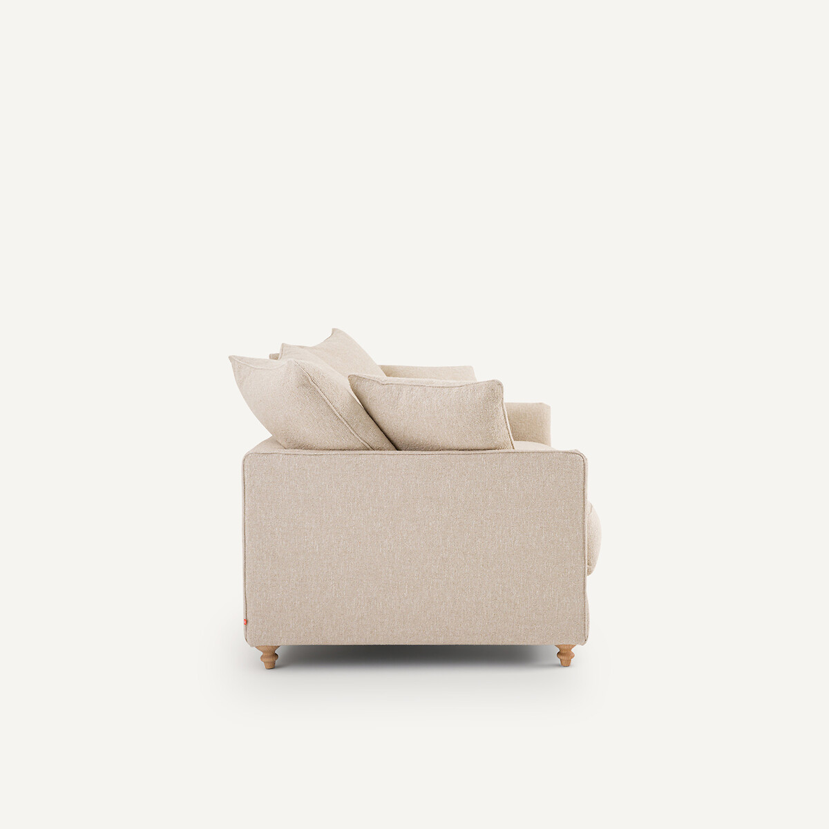 Canapé 3P convertible bouclette, Lazare sable, AM.PM