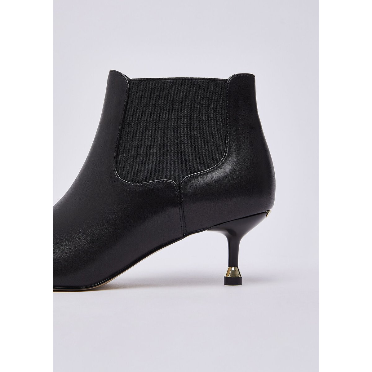 Bottines en cuir noir, LIU JO