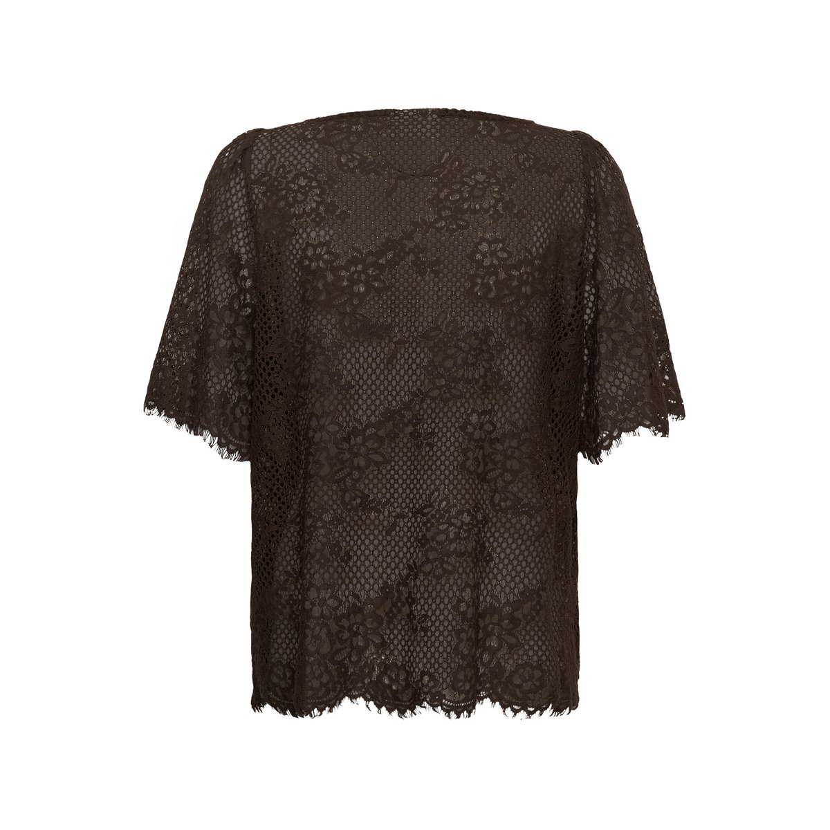 Blouse à manches courtes marron coffeebean, KAFFE