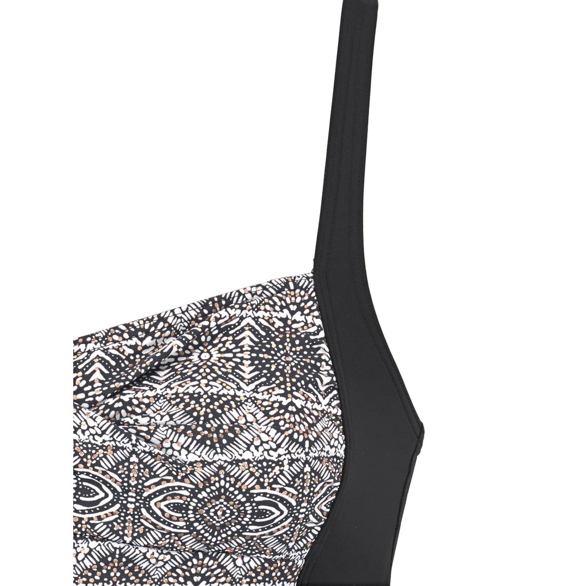 Maillot de bain une pièce amincissant Giselle noir/blanc, LASCANA
