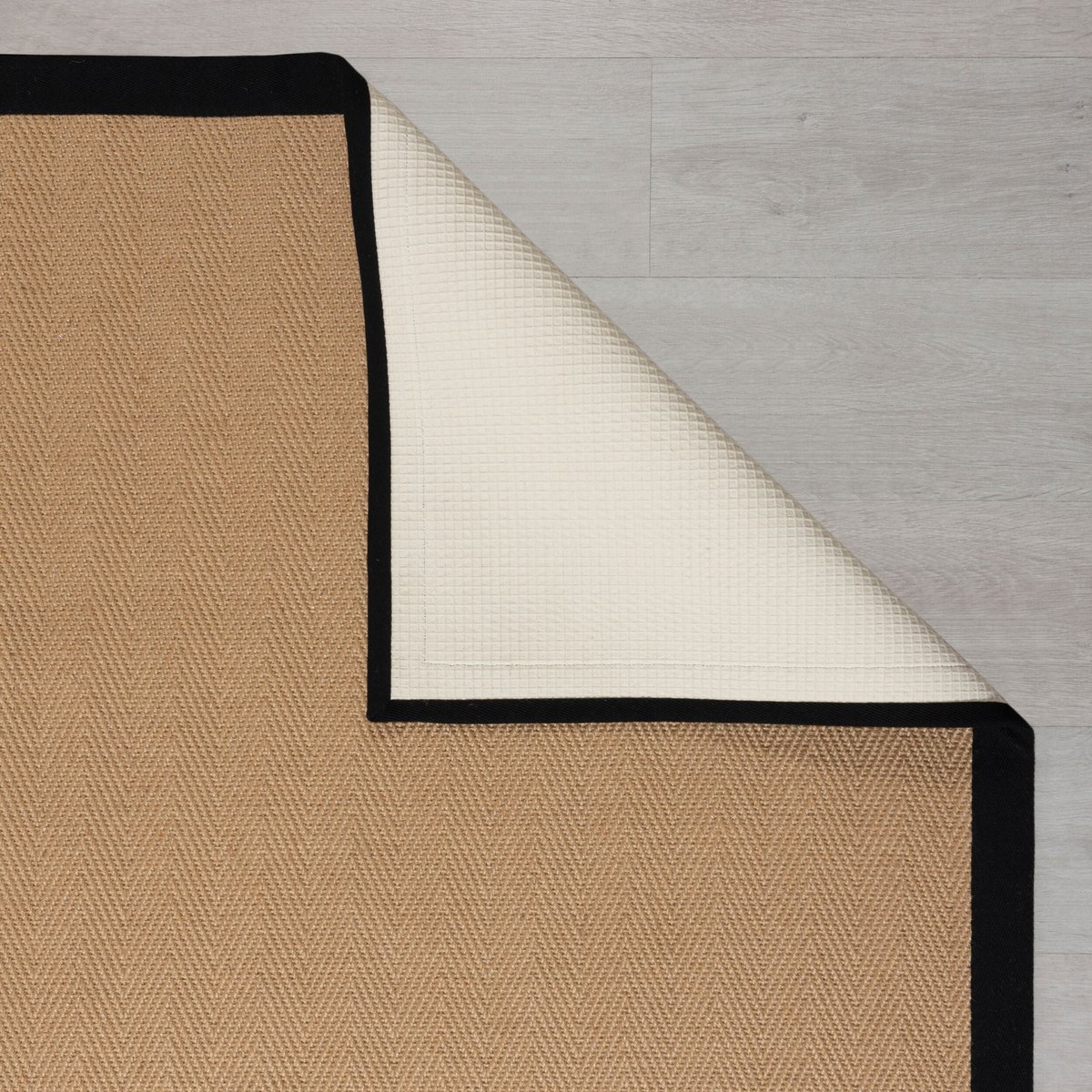 Tapis antiderapant en jute KIRA noir, FLAIR RUGS
