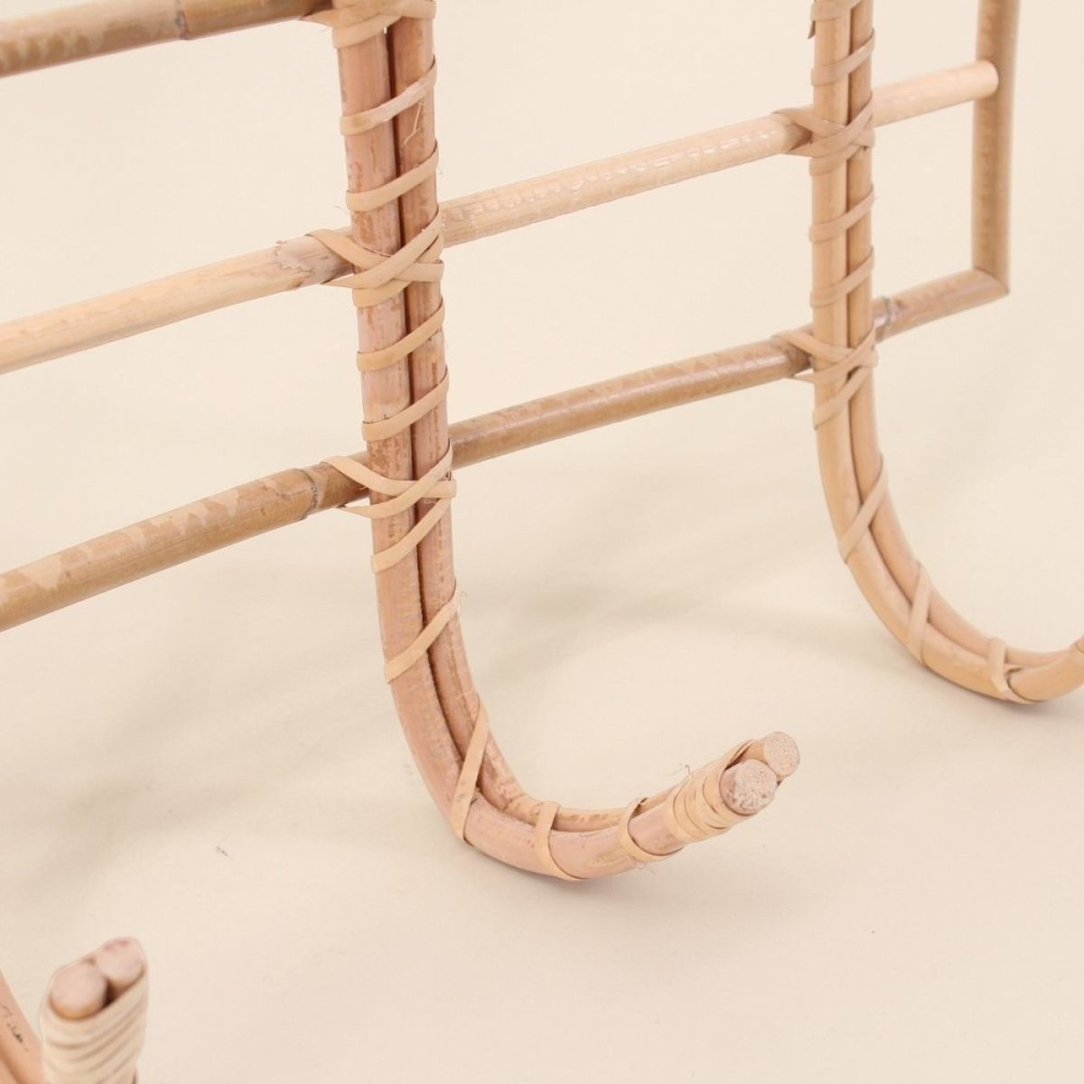 Patère 3 crochets en rotin 41cm naturel, ORNAMI