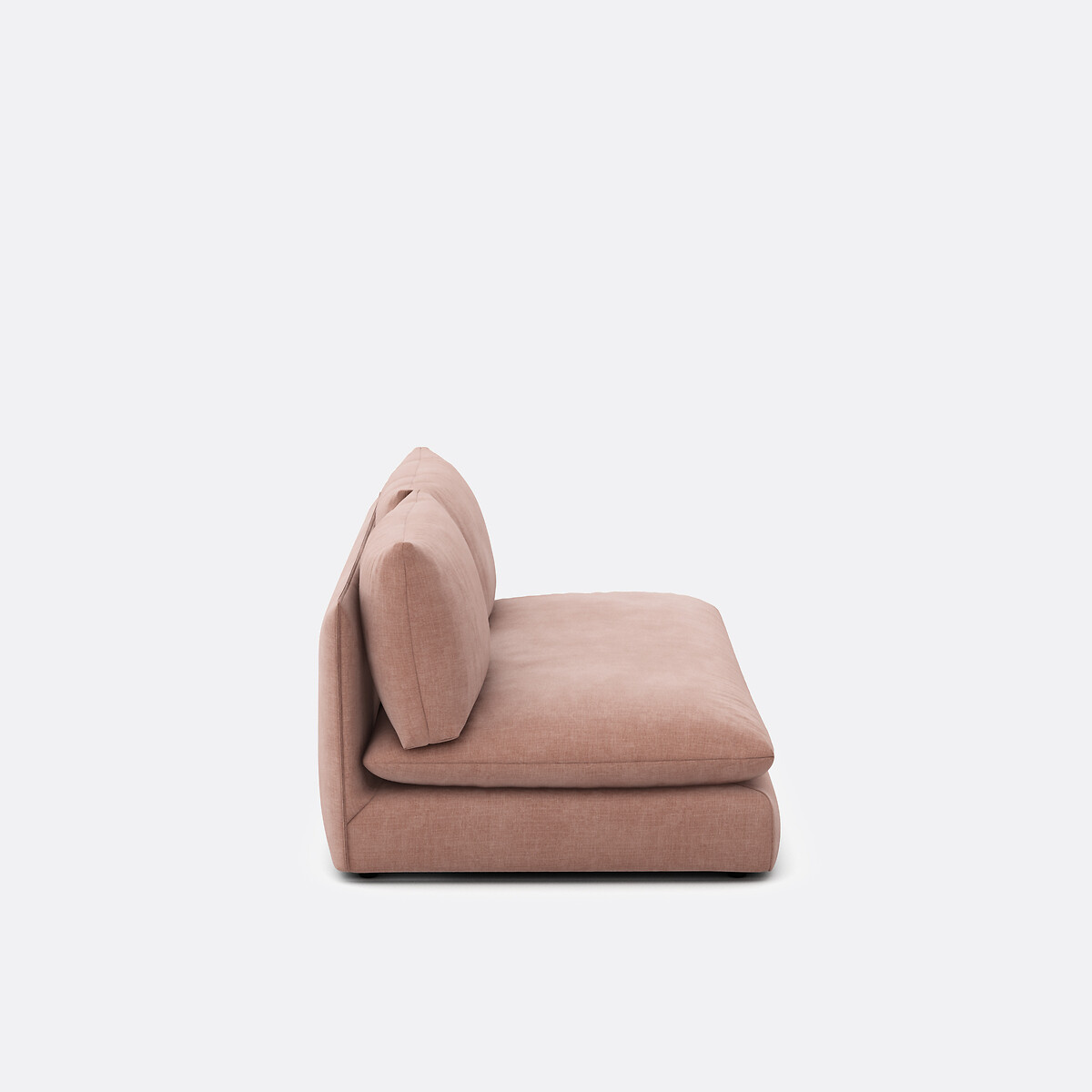 Élément banquette 2 places pour canapé modulable, en tissu structuré, MALO praline, LA REDOUTE INTERIEURS
