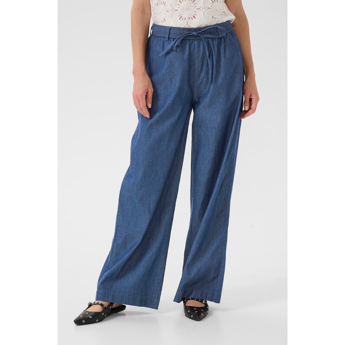 Pantalon casual bleu taos dark blue denim, CREAM