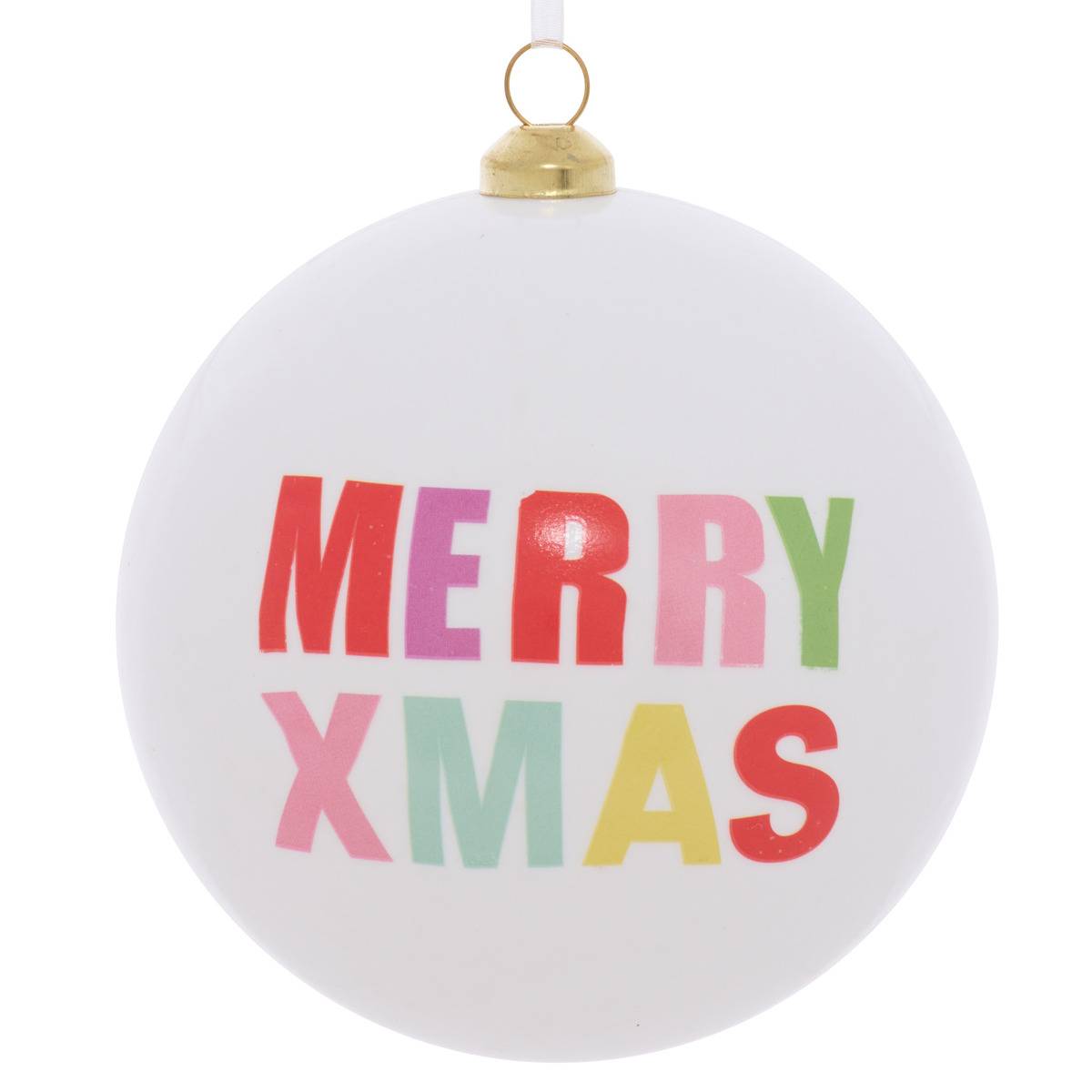BDN PLAST MERRY XMAS BL 100MM blanc, ATMOSPHERA