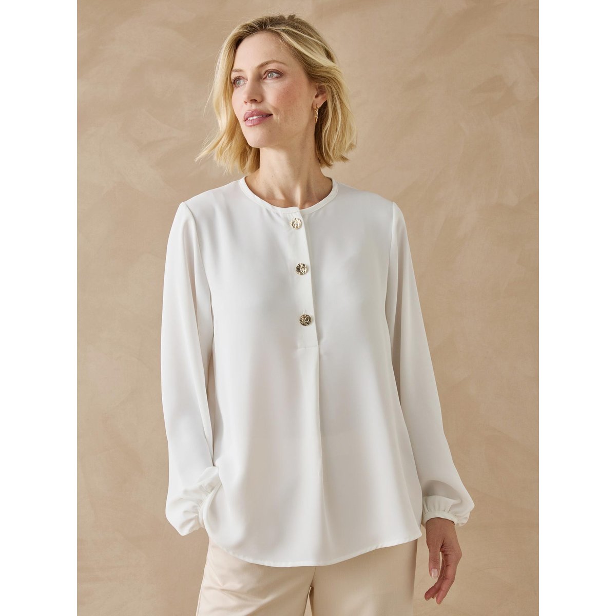 Blouse fluide ecru, DAXON