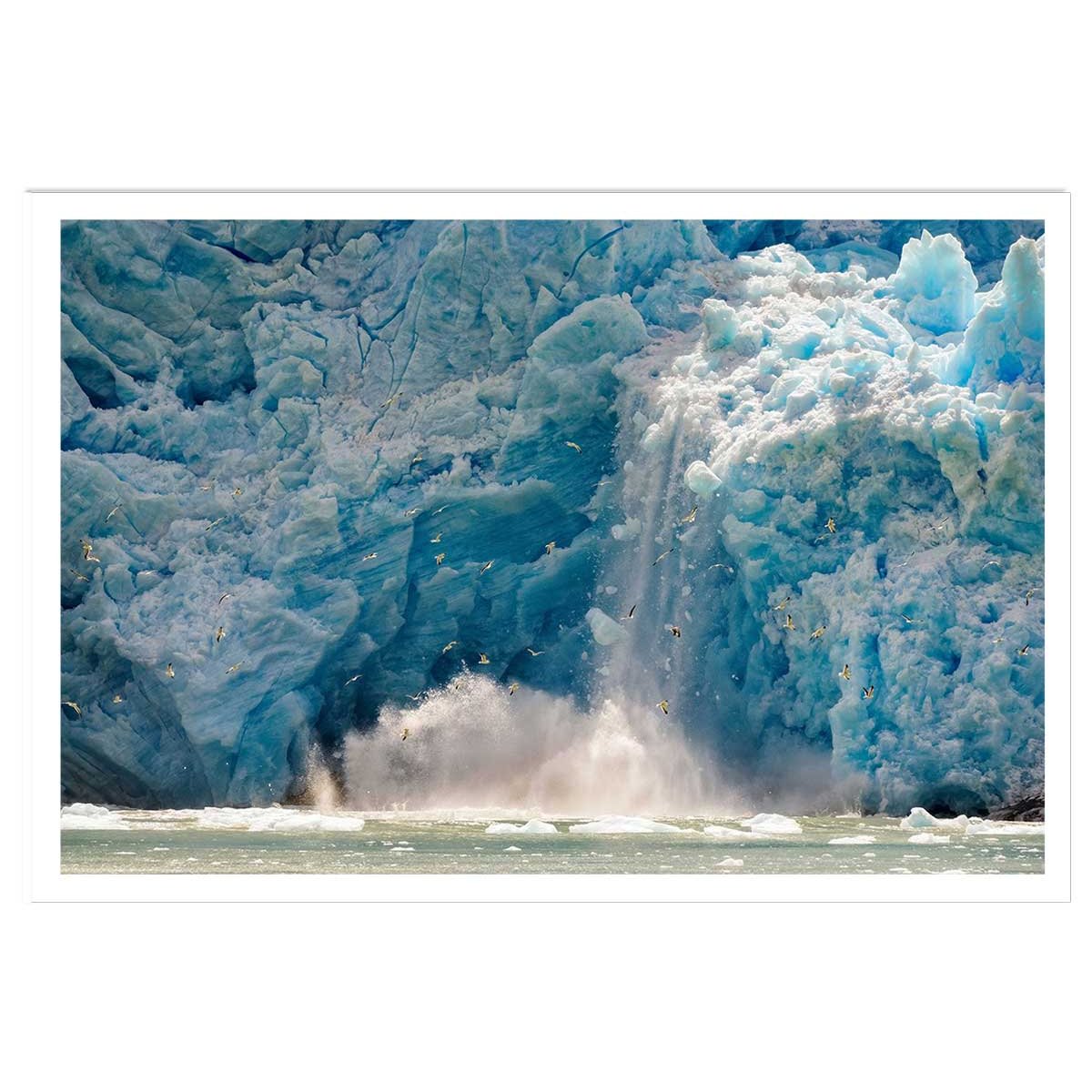 Affiche paysage Fonte glacière affiche seule, HEXOA