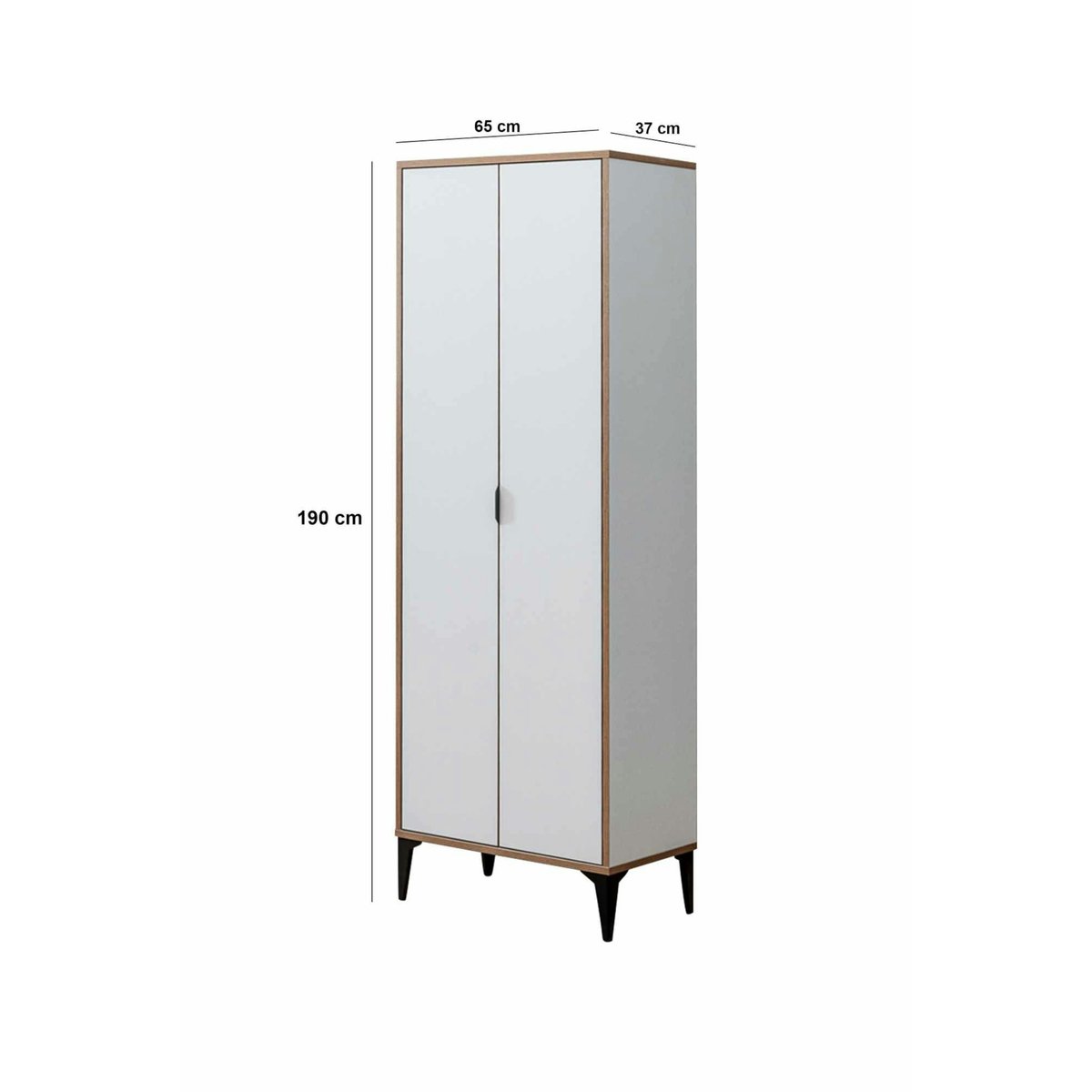 Armoire de cuisine blanche 2 portes BYRON blanc, PIER IMPORT