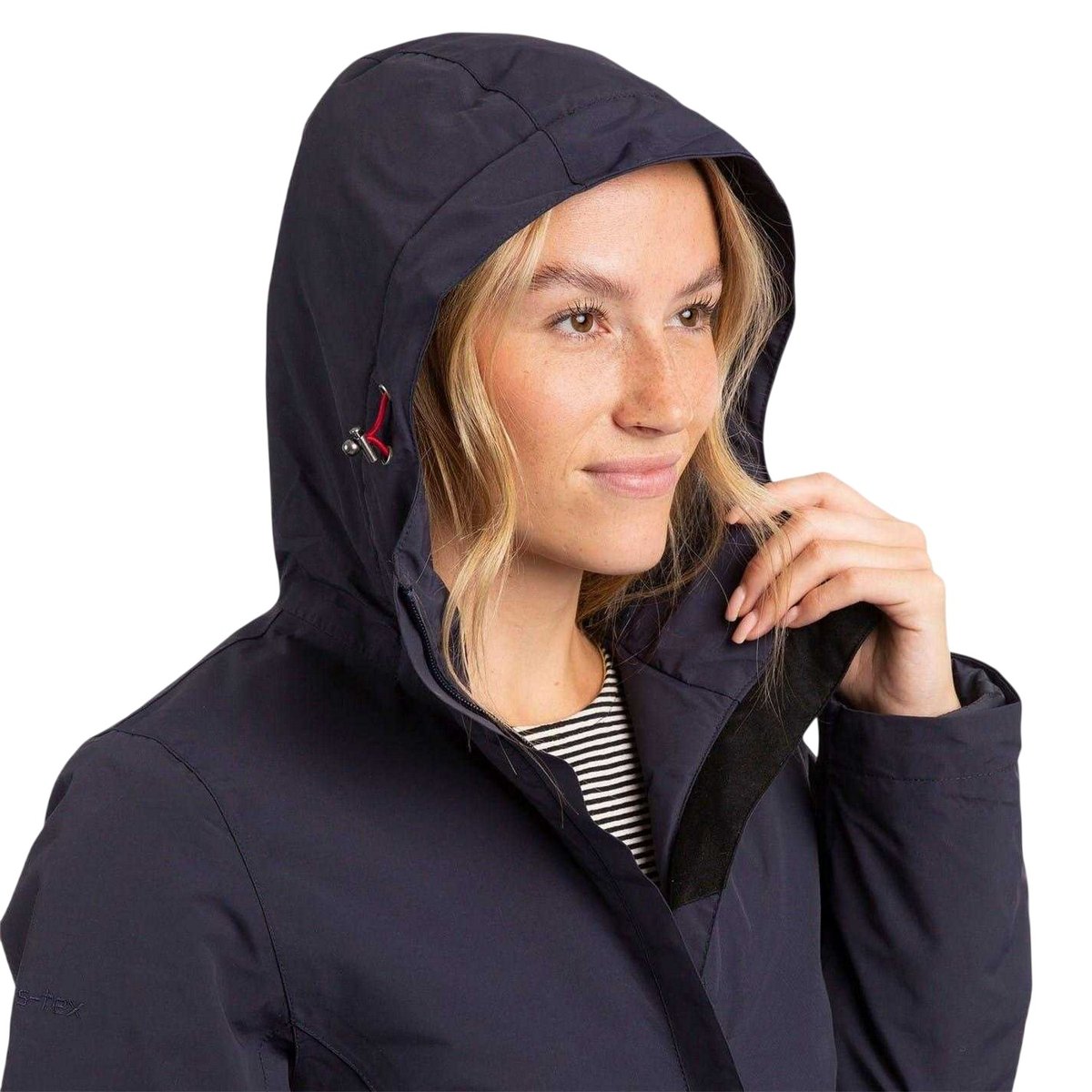 Imperméable uni à capuche ajustable OVERCAST bleu marine, TRESPASS