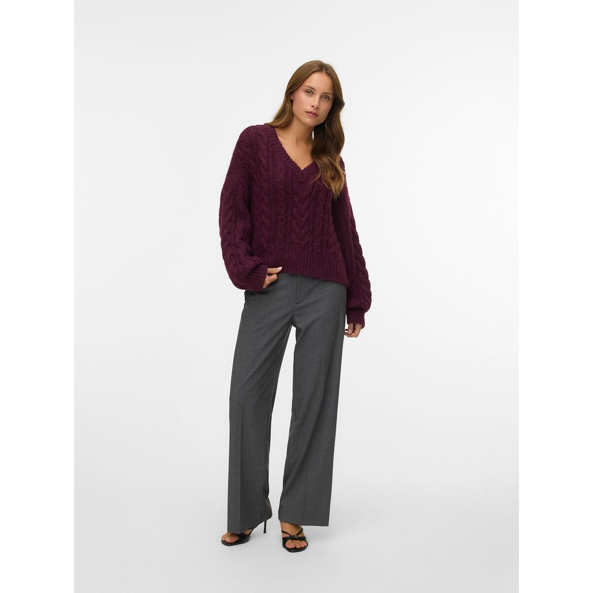 Pantalon large noir, VERO MODA