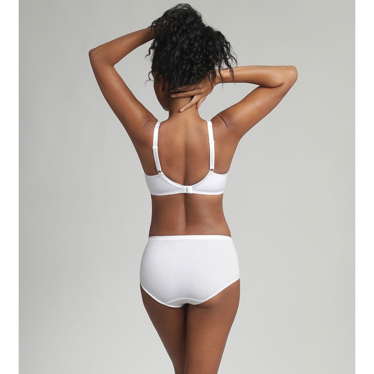 Set van 2 midi slips in biologisch katoen beige+wit, PLAYTEX