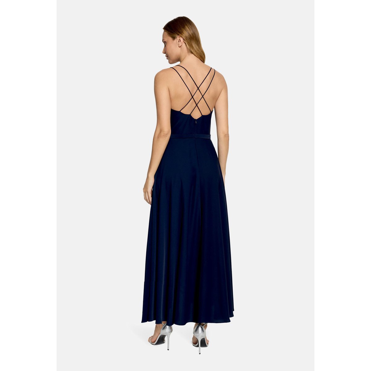 Robe de soirée à volant night sky, VERA MONT