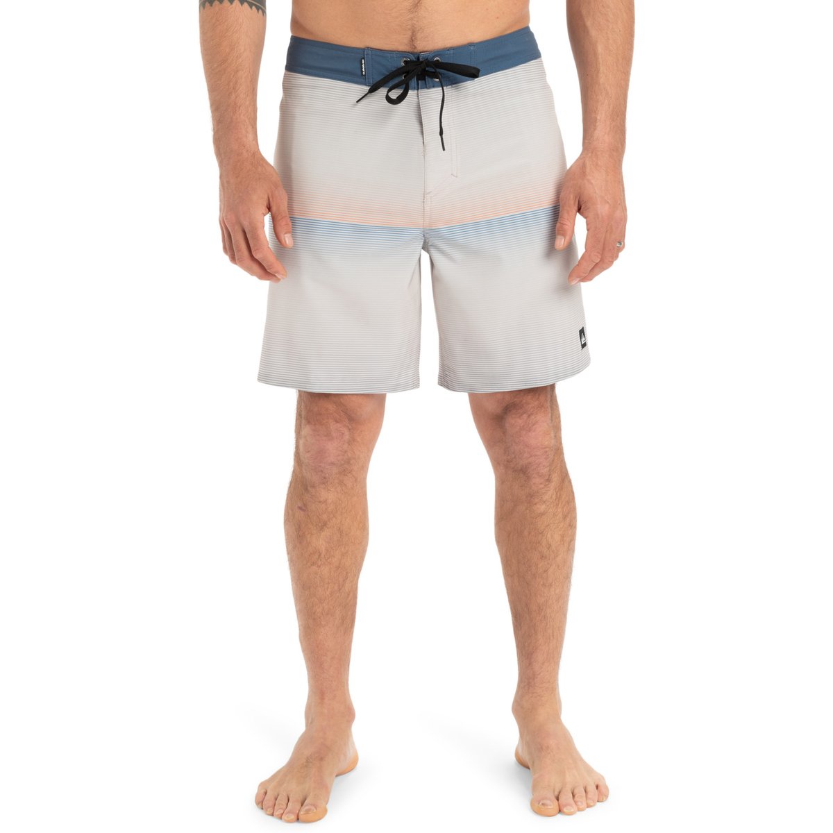 Boardshort SURFSILK STRAIGHT LEG 18" gris wind chime connect, QUIKSILVER
