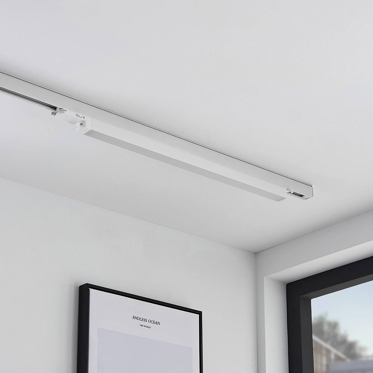Projecteur pour rail électrique en aluminiumLED blanc (ral 9010), ARCCHIO