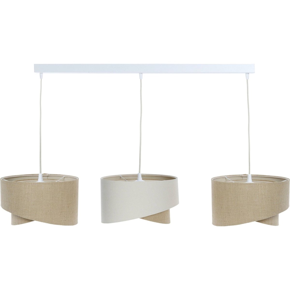 Suspension en jute et lin, BOHO beige naturel jute et lin, BPS KONCEPT