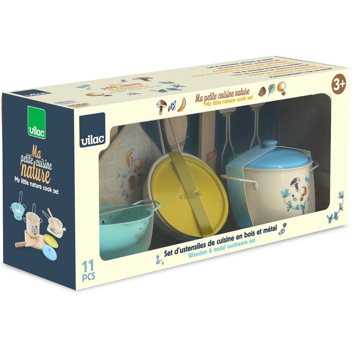Set d'ustensiles de cuisine beige, VILAC
