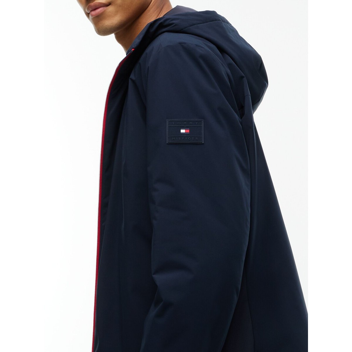 Hooded Windbreaker navy blue, TOMMY HILFIGER
