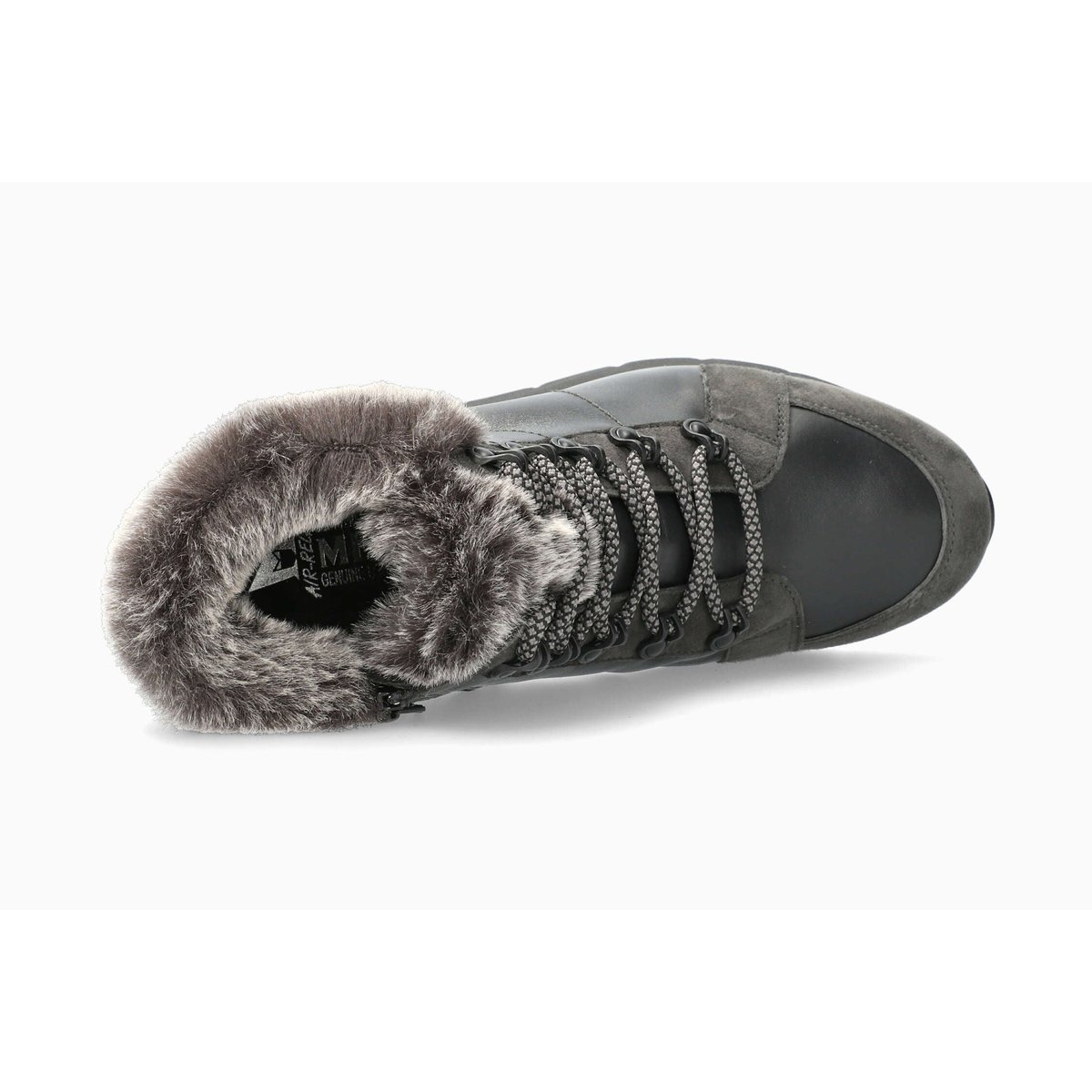 Bottines en cuir EVODIA gris foncé 5143, MEPHISTO