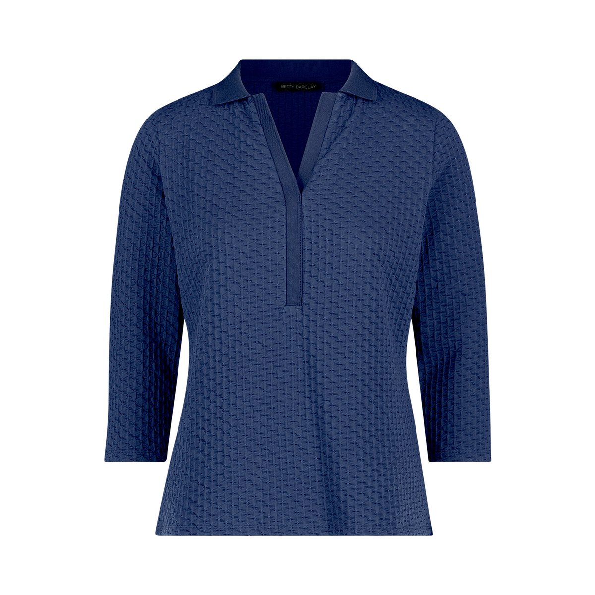 T-shirt basique avec structure iris blue, BETTY BARCLAY