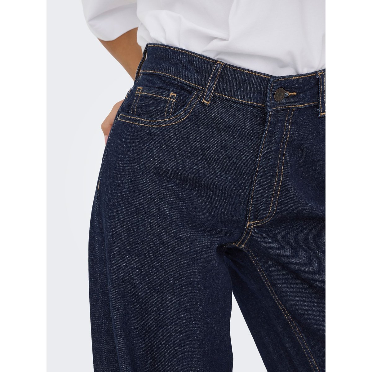 Jean À Jambe Large dark blue denim, JDY