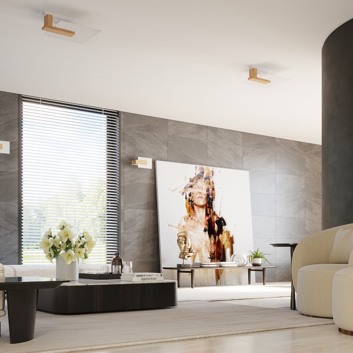 Applique Bois Bois Naturel E14 1 Lappo marron, EDEN