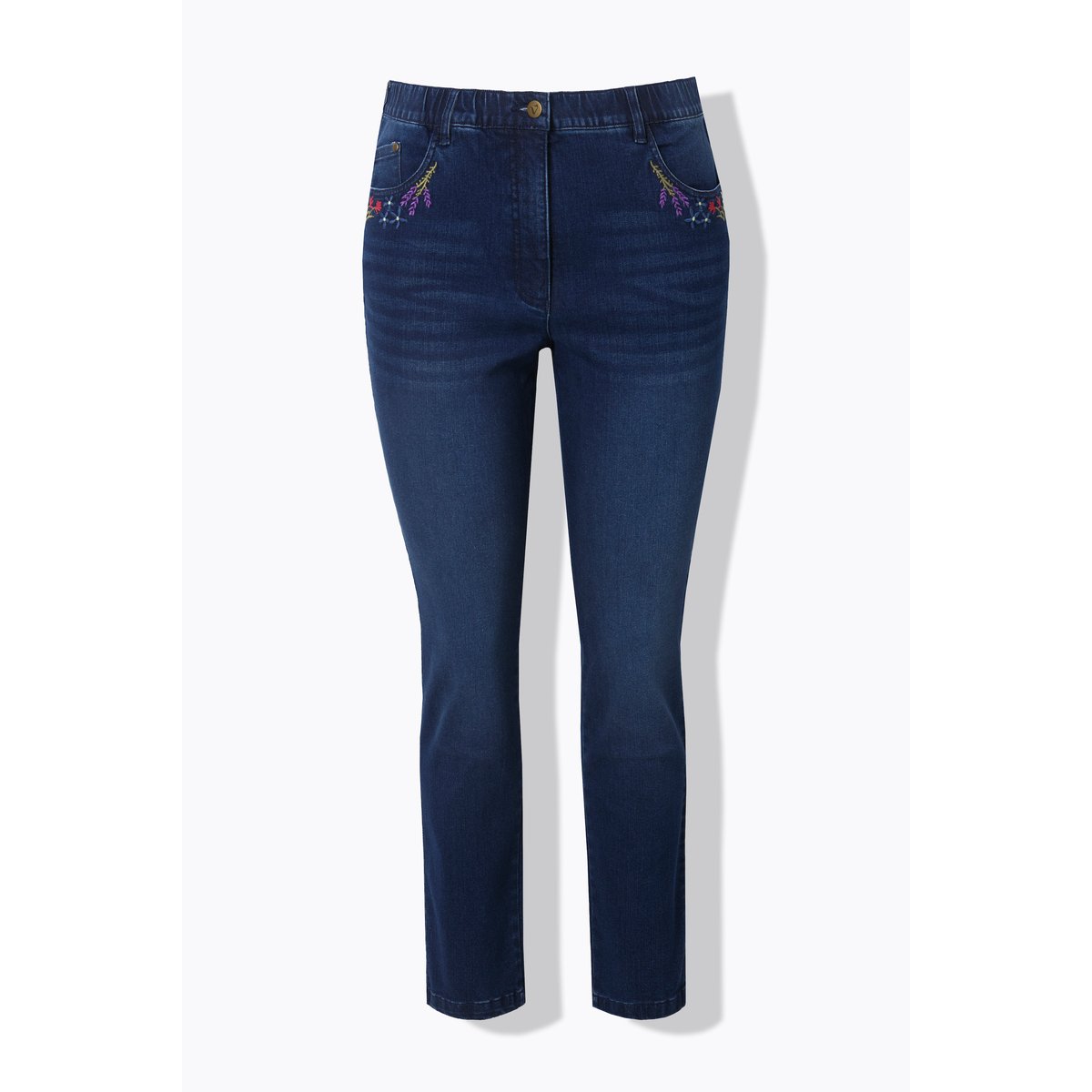 Jean Mia en denim stretch. Taille bleu jean, ULLA POPKEN