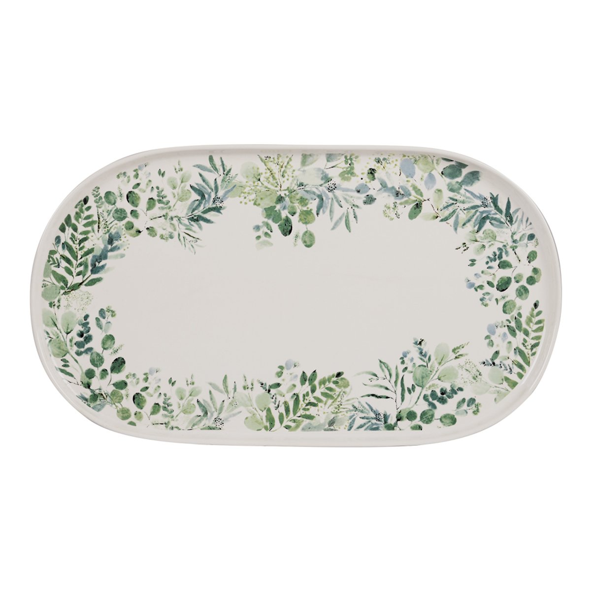 Plat Ovale Natura 39x22 cm - NATURA vert, TABLE PASSION