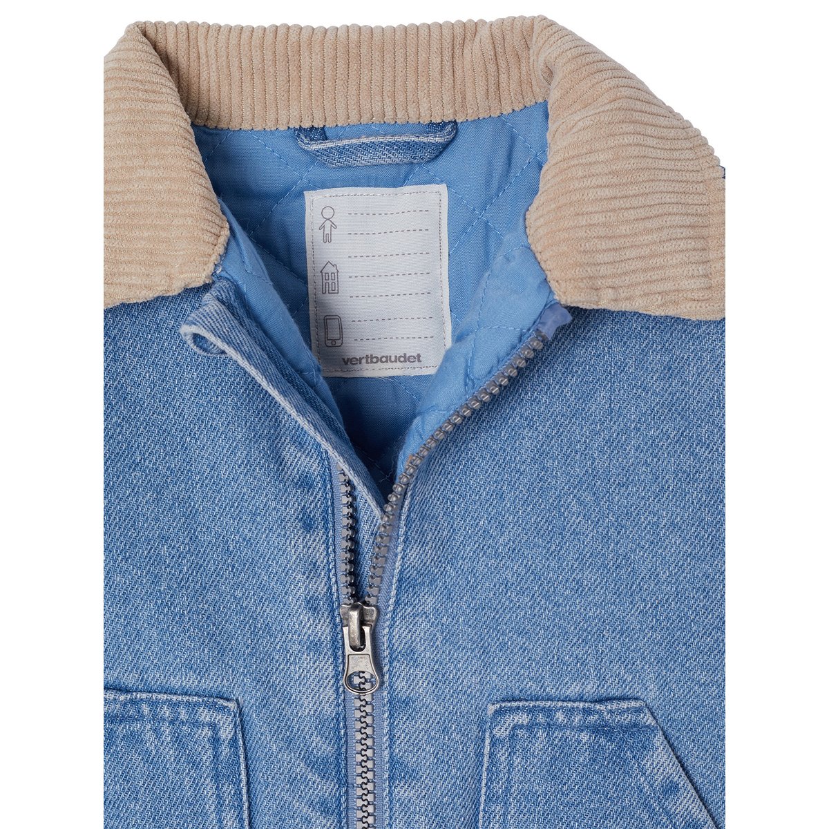 Veste jean stone, VERTBAUDET