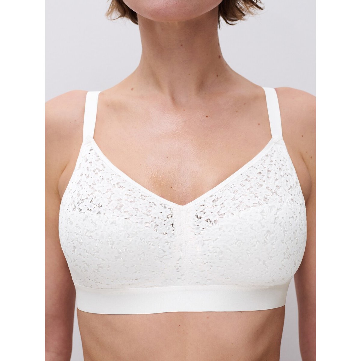 Soutien-gorge sans armature Norah chic blanc, CHANTELLE