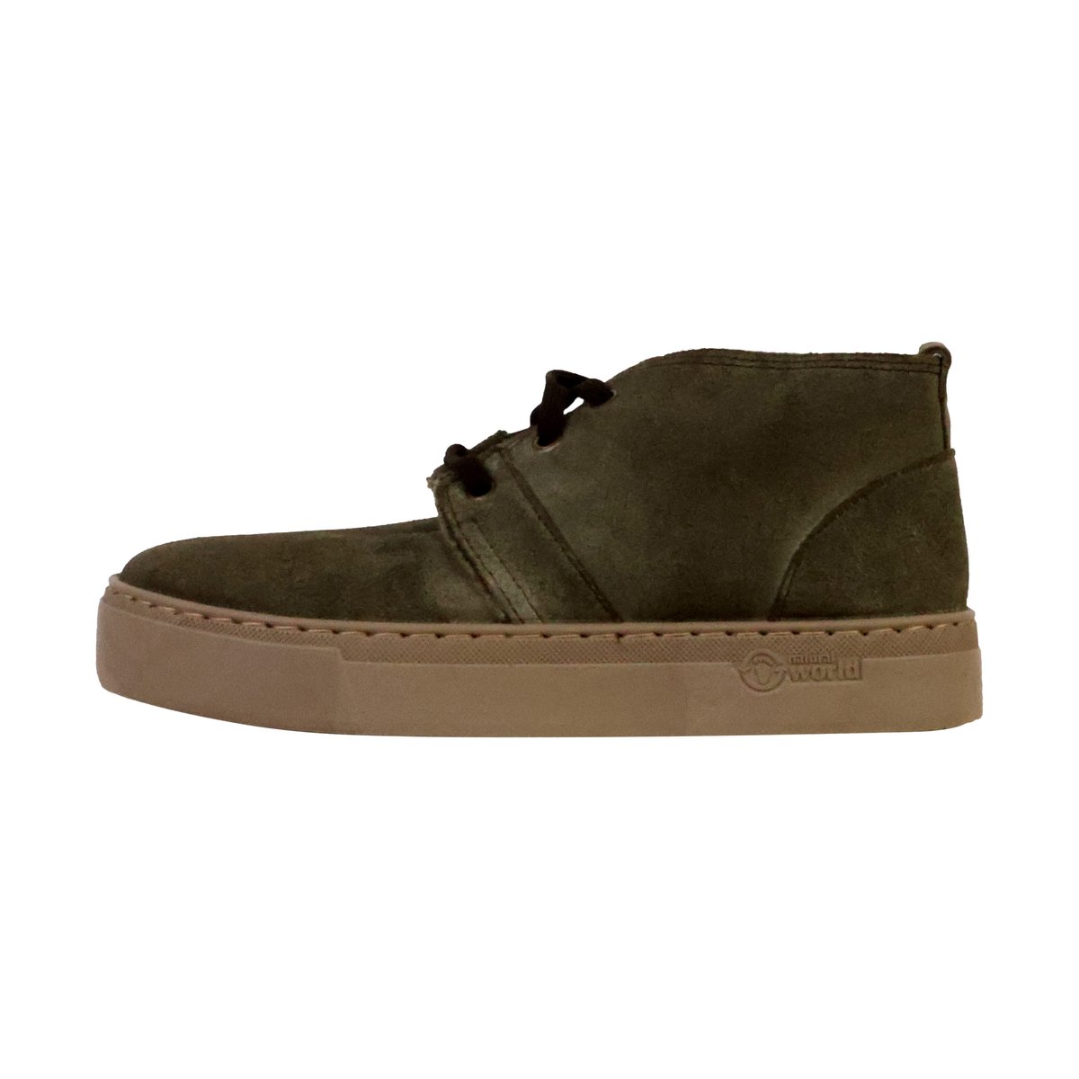 Basket Montante Cuir forest, NATURAL WORLD