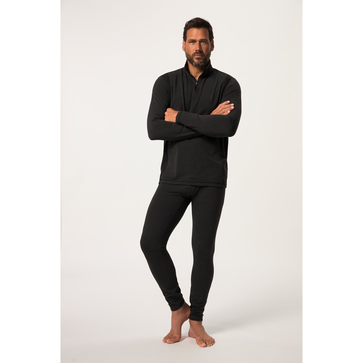 Maillot de corps de ski FLEXNAMIC® chiné anthracite, JP1880