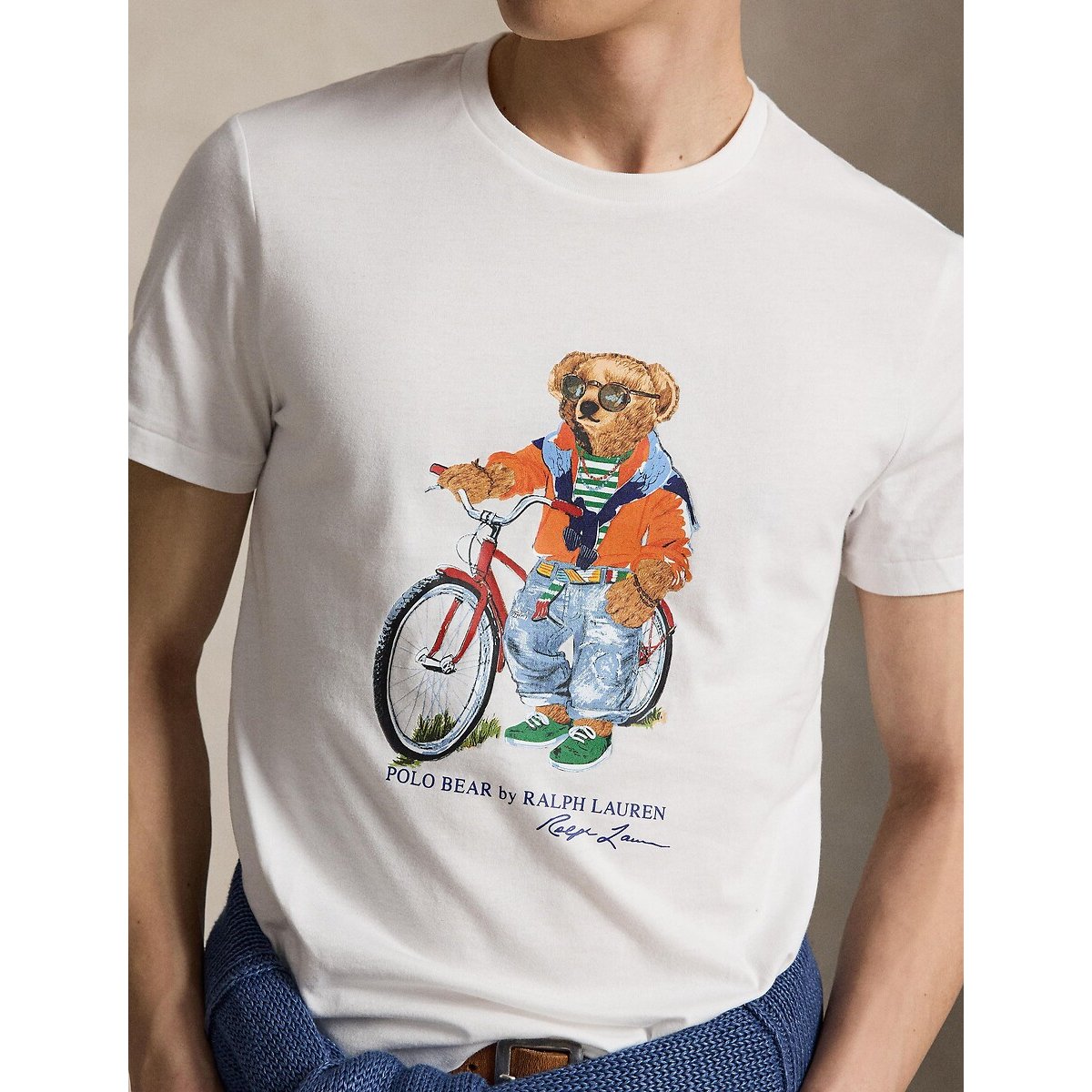 Polo Bear Custom Slim Fit T-Shirt white, POLO RALPH LAUREN