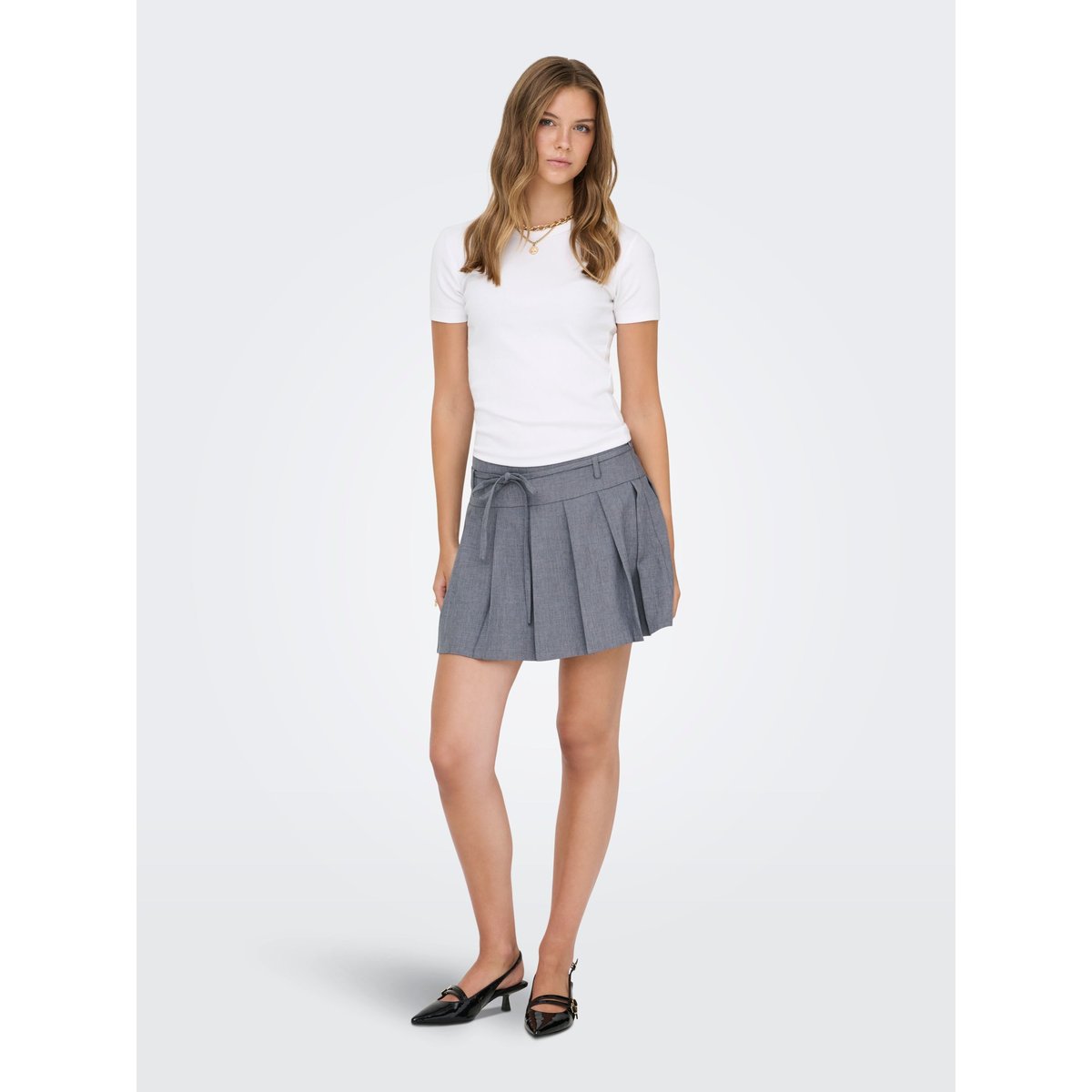 Jupe Patineuse medium grey melange, ONLY