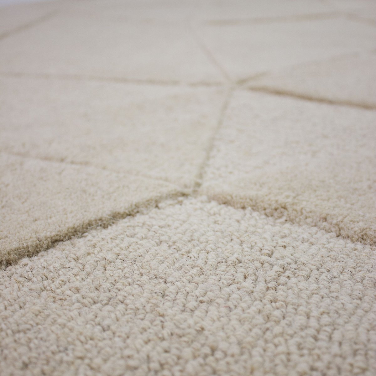 Tapis en laine rond SHARD beige, FLAIR RUGS
