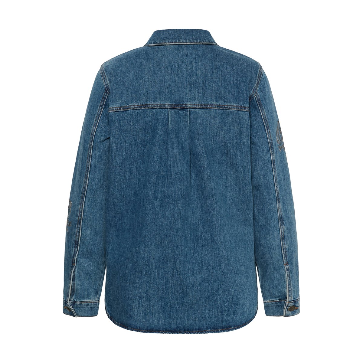 Chemise en jean bleu medium washed blue, KAFFE CURVE