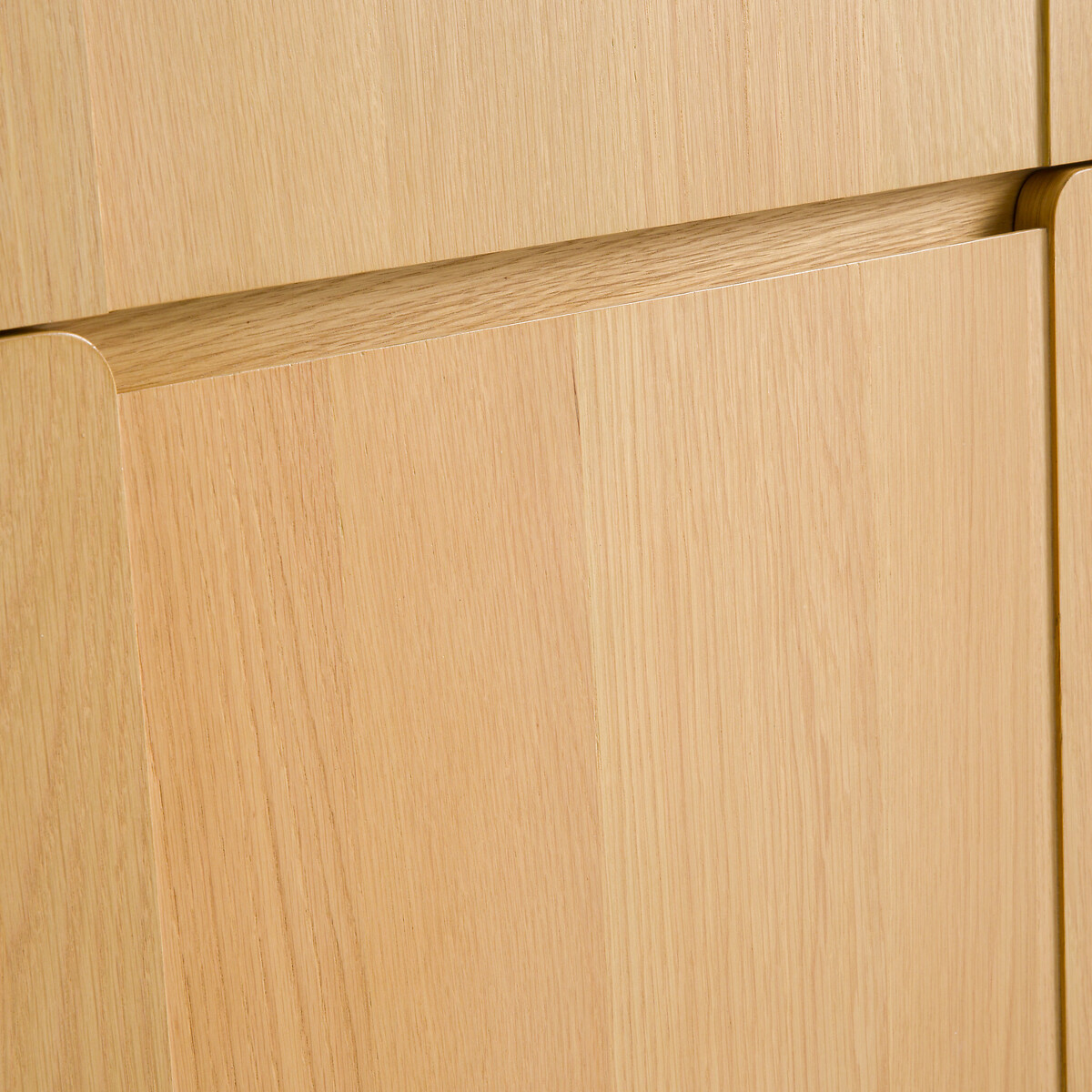 Buffet placage chêne, 3 portes 3 tiroirs, Bellita coloris chêne, LA REDOUTE INTERIEURS
