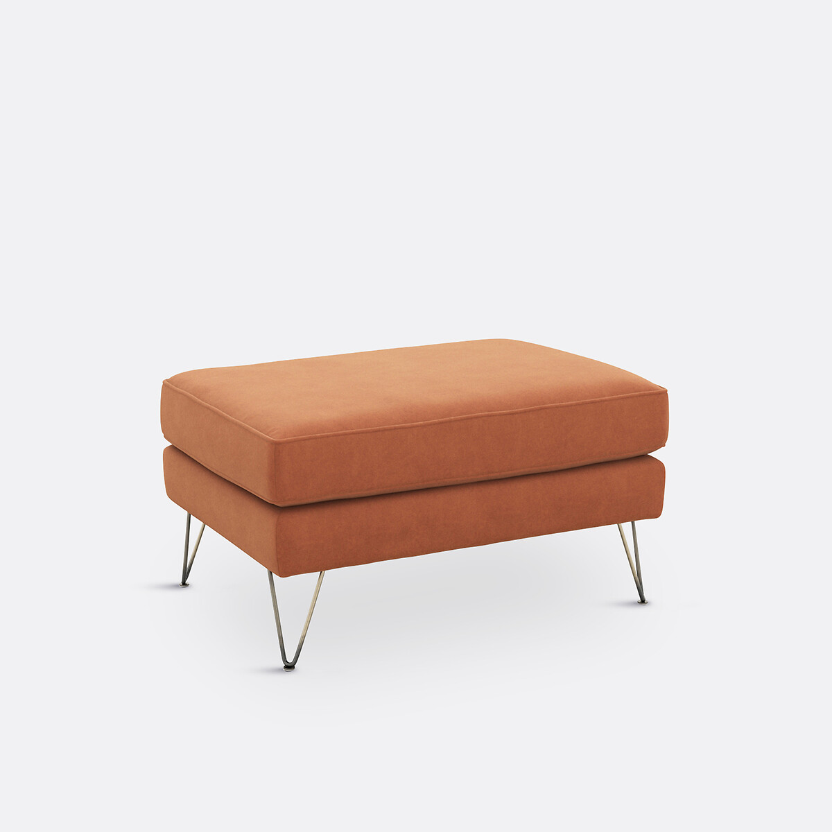 Pouf velours, Topim tabac, LA REDOUTE INTERIEURS